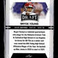 2022 Leaf Draft Bryce Young #02 Blue Alabama Crimson Tide