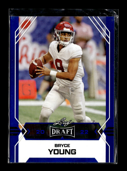 2022 Leaf Draft Bryce Young #02 Blue Alabama Crimson Tide