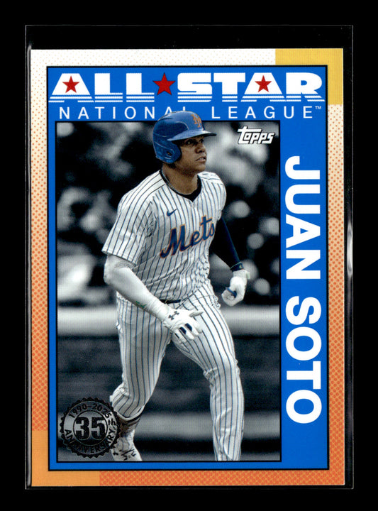 2025 Topps Juan Soto #90AS-23b 1990 Topps Baseball 35th Anniversary All-Stars New York Mets