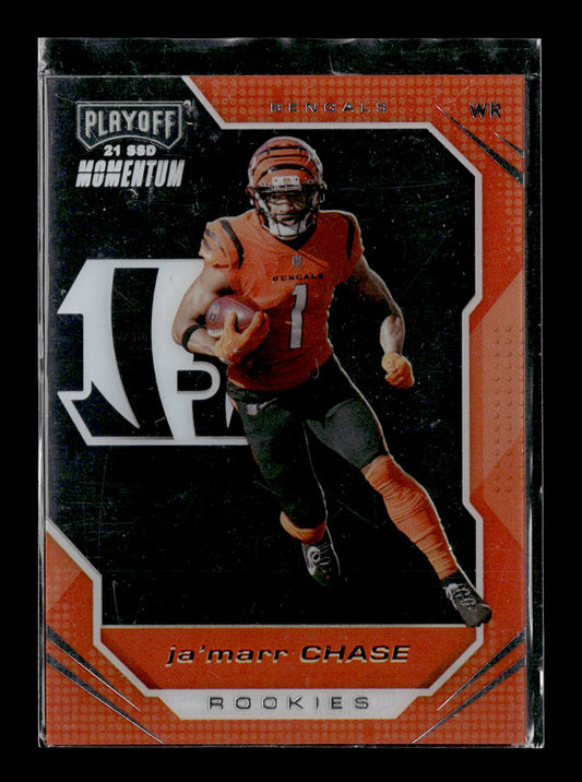 2021 Panini Chronicles Ja'Marr Chase #PMR-5 Playoff Momentum Rookies Cincinnati Bengals