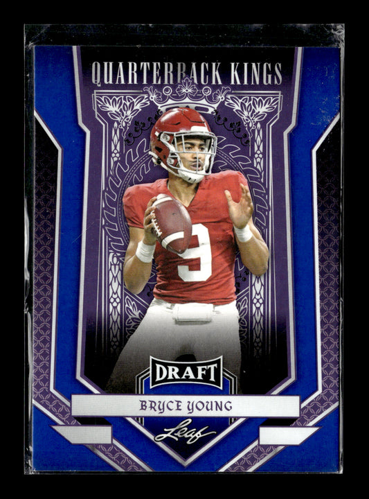 2023 Leaf Draft Bryce Young #89 Blue Alabama Crimson Tide