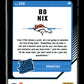 2024 Donruss Optic Bo Nix #209 Denver Broncos