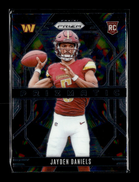 2024 Panini Prizm Jayden Daniels #3 Prizmatic Washington Commanders