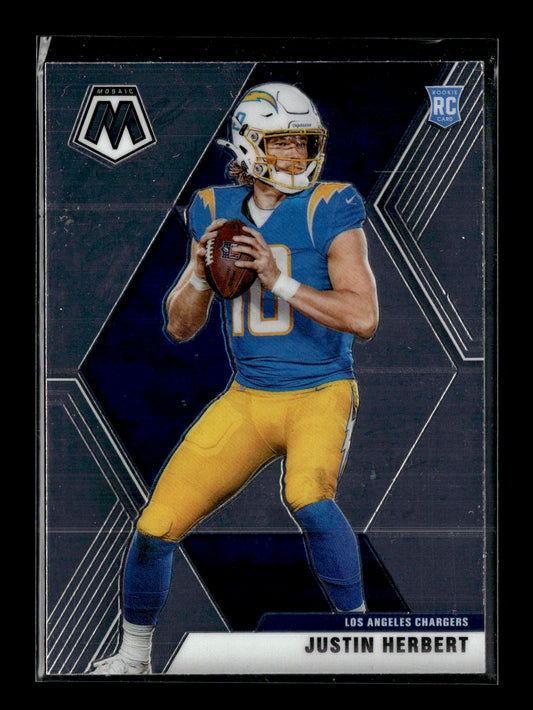 2020 Panini Mosaic Justin Herbert #204 Los Angeles Chargers