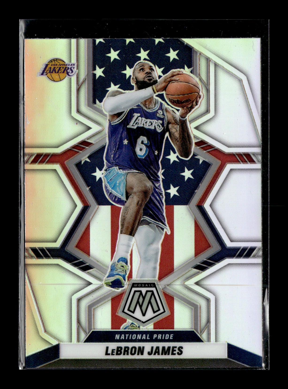 2021-22 Panini Mosaic LeBron James #246 Silver Los Angeles Lakers