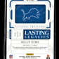 2024 Panini National Treasures Billy Sims #LL-BSS Lasting Legacies #/99 Detroit Lions