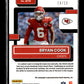 2022 Donruss Optic Bryan Cook #272 Rated Rookies Autographs Purple Stars #/10 Kansas City Chiefs