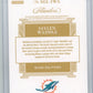 2021 Panini Flawless Jaylen Waddle #SGL-JWA Signature Gloves Ruby #/15 Miami Dolphins