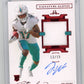 2021 Panini Flawless Jaylen Waddle #SGL-JWA Signature Gloves Ruby #/15 Miami Dolphins