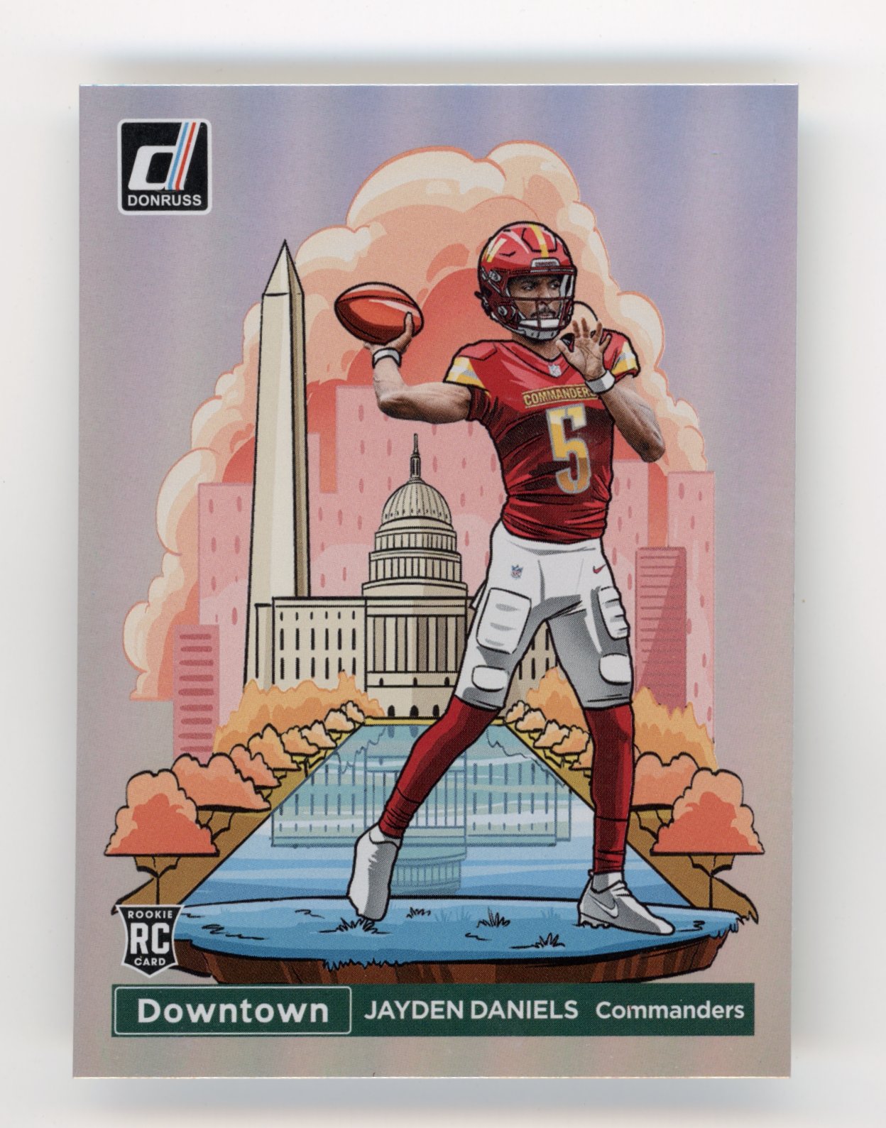 2024 Donruss Jayden Daniels #16 Downtown Washington Commanders