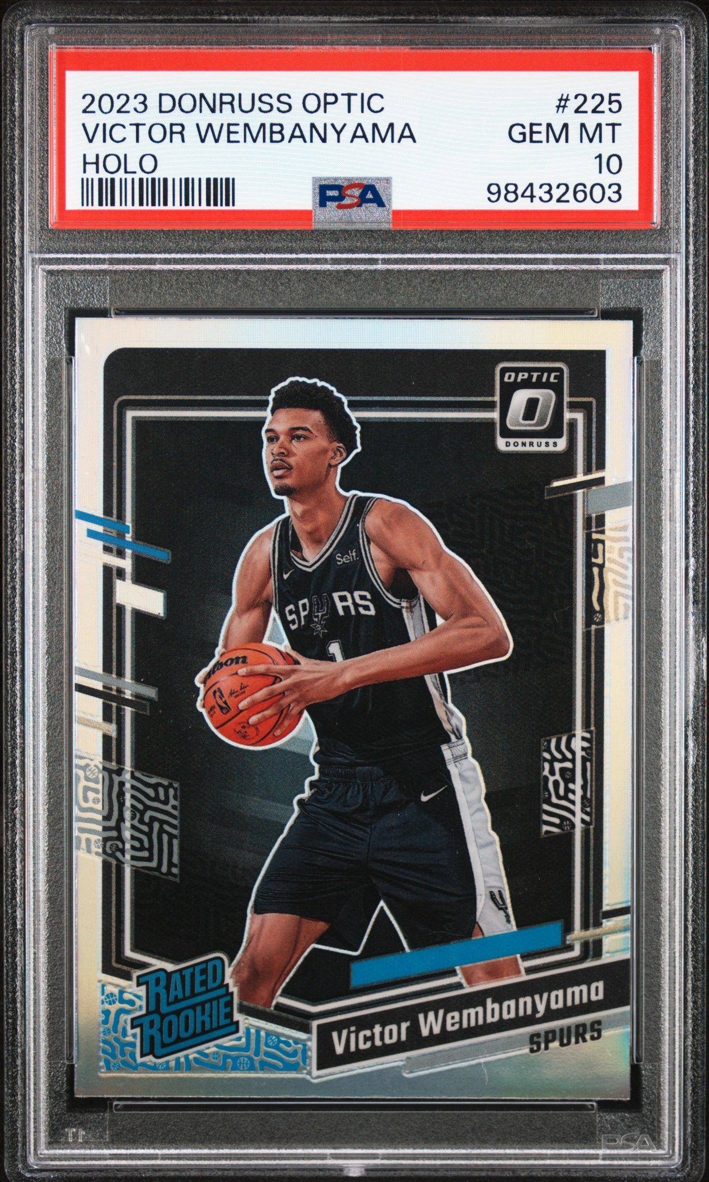 2023 Panini Donruss Optic Victor Wembanyama #225 Holo PSA 10