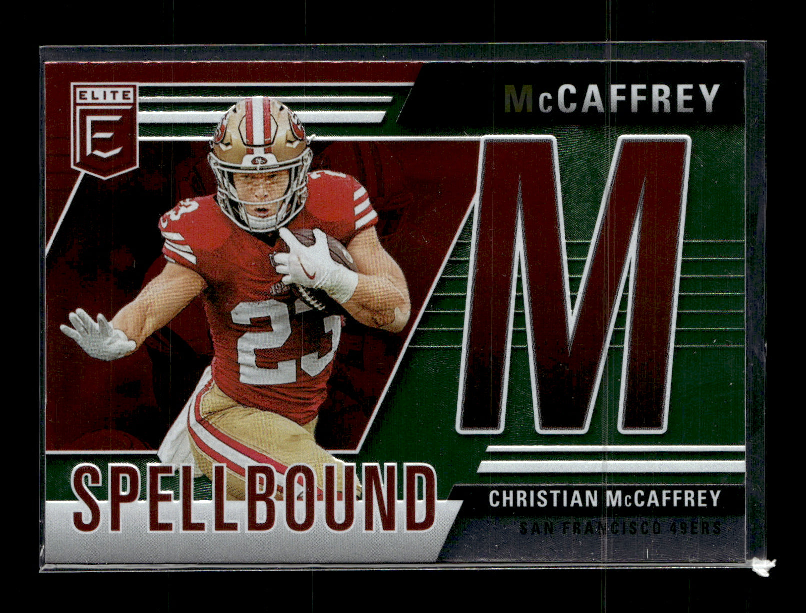 2024 Donruss Elite Christian McCaffrey #12 Spellbound Green San Francisco 49ers