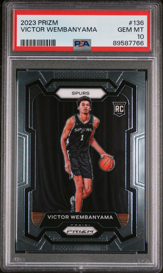 2023 Panini Prizm Victor Wembanyama #136 PSA 10 San Antonio Spurs
