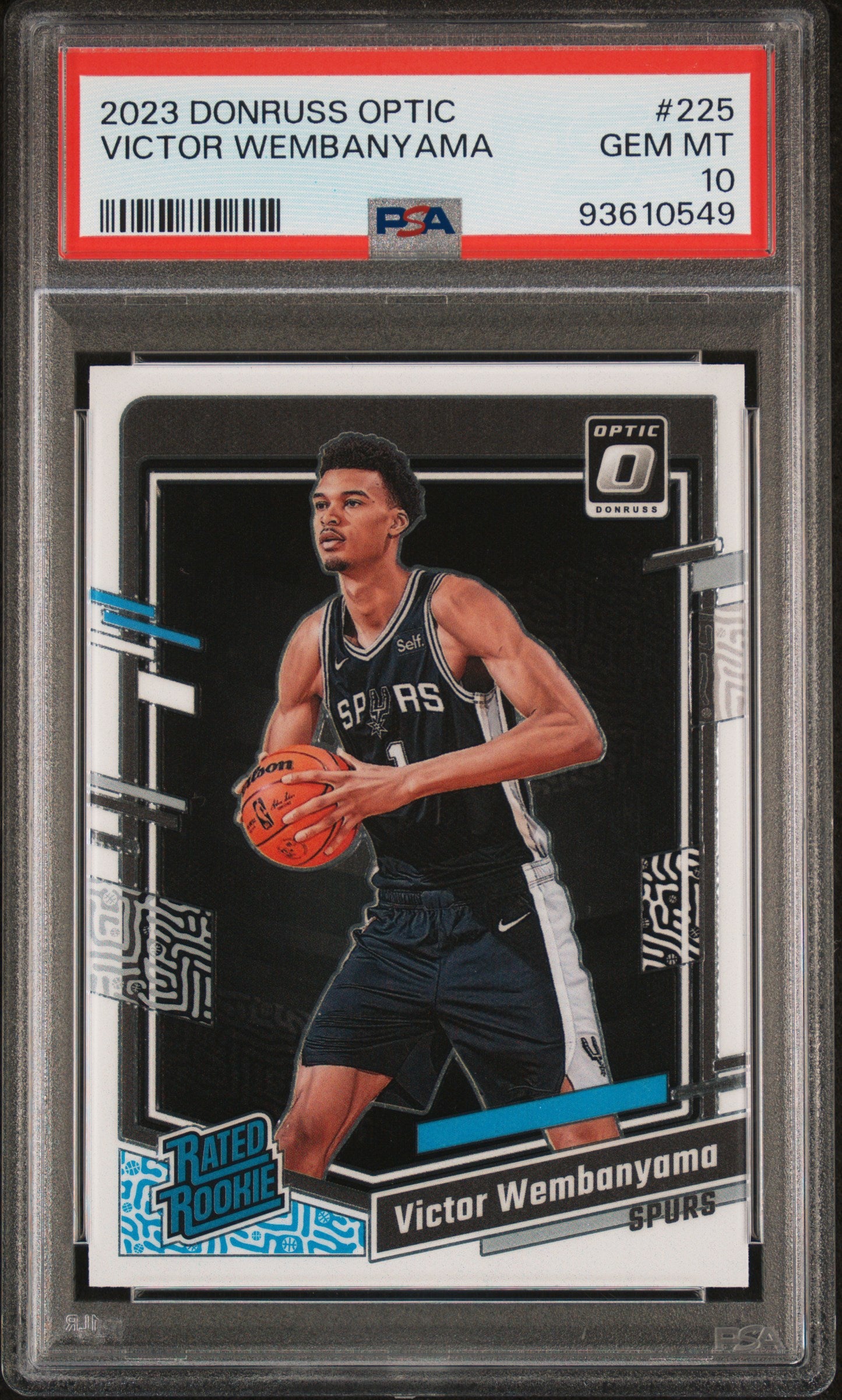 2023 Panini Donruss Optic Victor Wembanyama #225 PSA 10 San Antonio Spurs