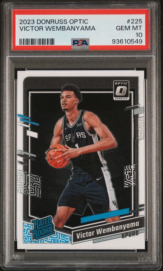 2023 Panini Donruss Optic Victor Wembanyama #225 PSA 10 San Antonio Spurs