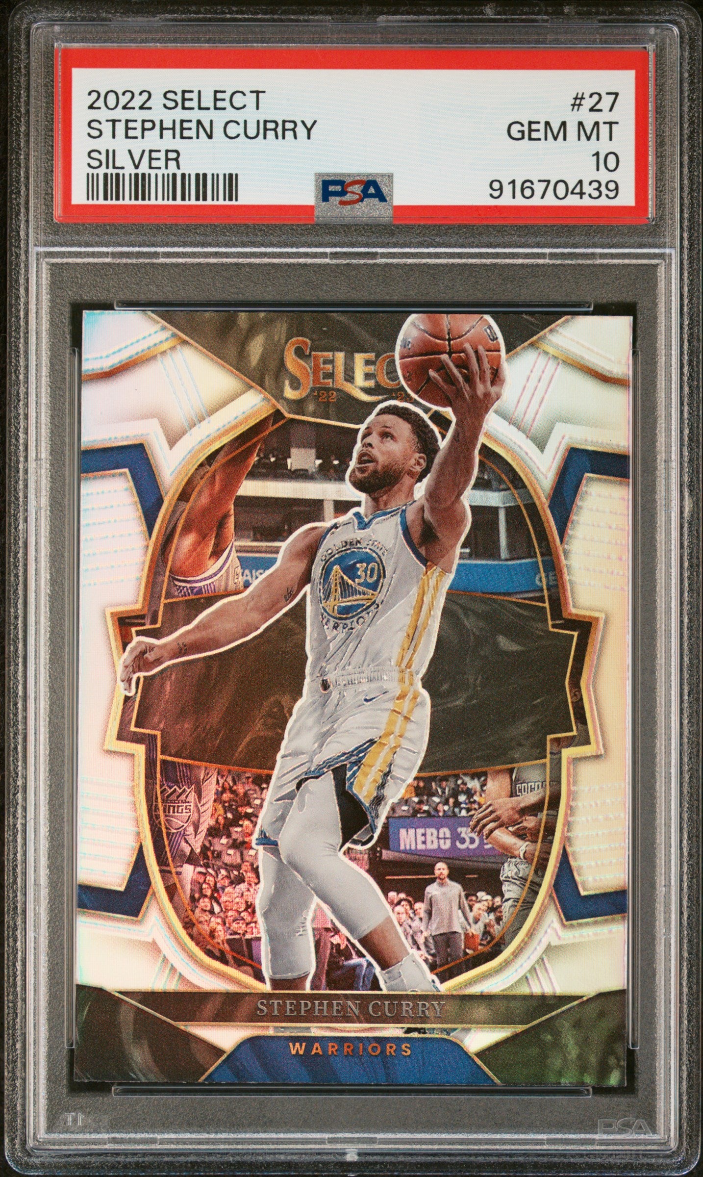 2022 Panini Select Stephen Curry #27 Silver PSA 10 Golden State Warriors