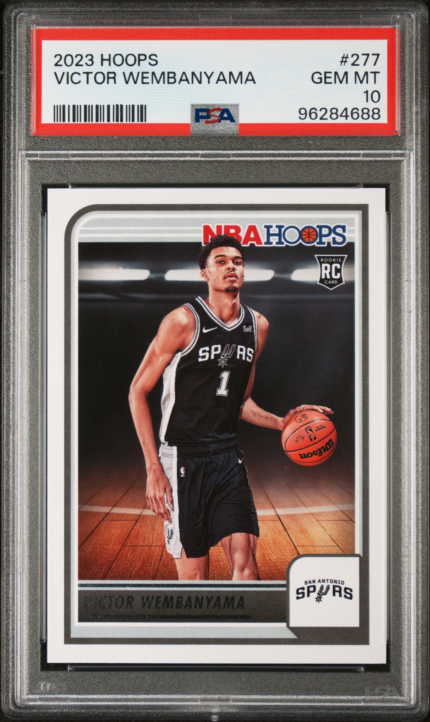 2023 Panini NBA Hoops Victor Wembanyama #277 PSA 10 San Antonio Spurs