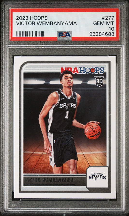 2023 Panini NBA Hoops Victor Wembanyama #277 PSA 10 San Antonio Spurs