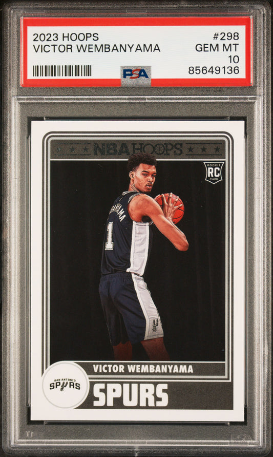 2023 Panini NBA Hoops Victor Wembanyama #298 PSA 10 San Antonio Spurs