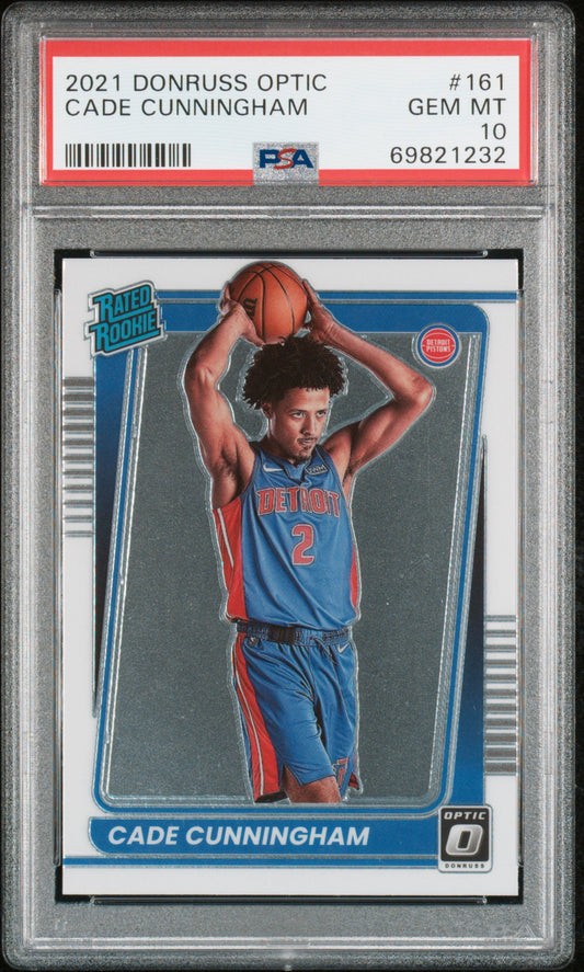 2021 Panini Donruss Optic Cade Cunningham #161 PSA 10 Detroit Pistons
