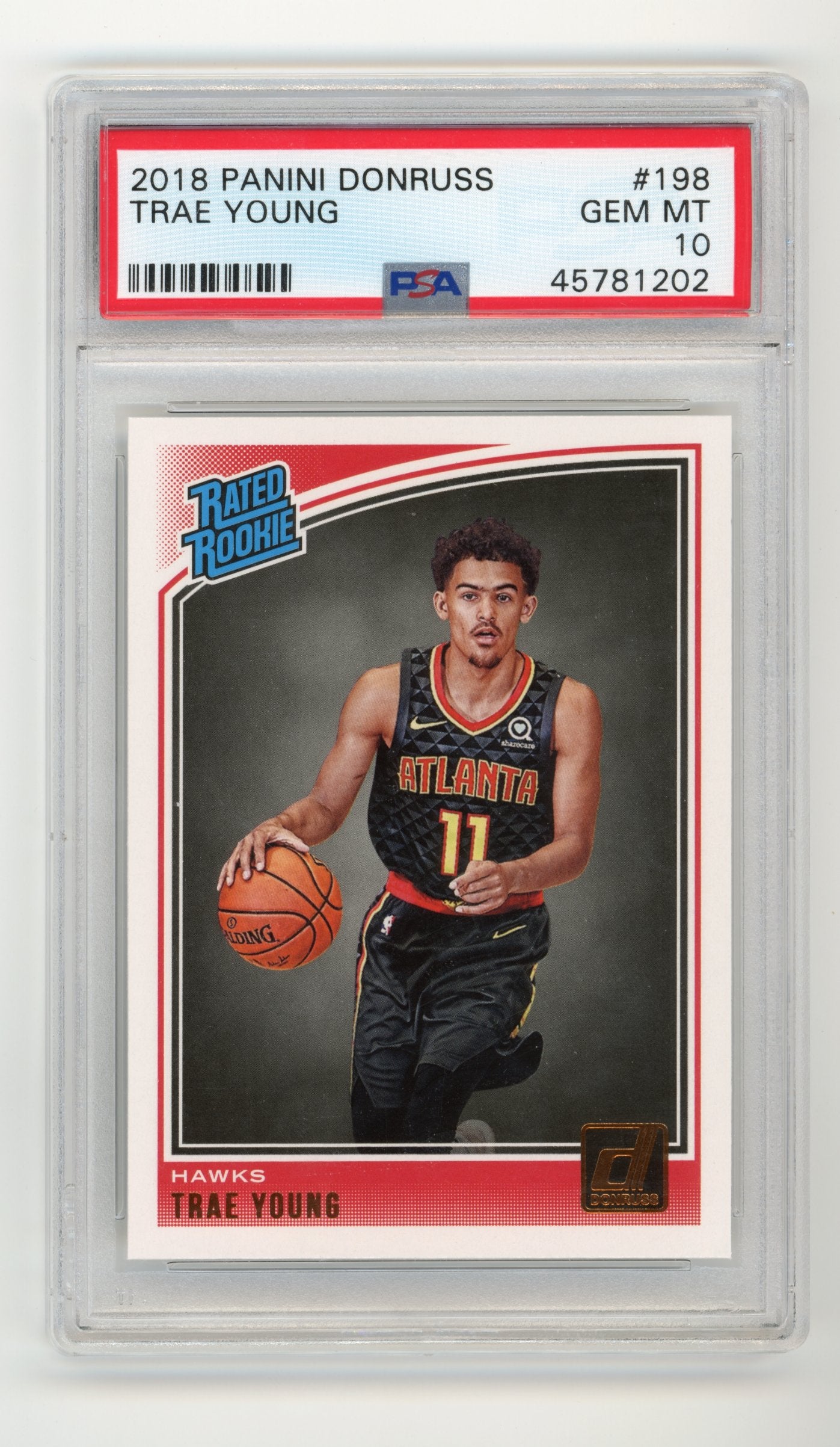 2018 Panini Donruss Trae Young #198 PSA 10 Atlanta Hawks