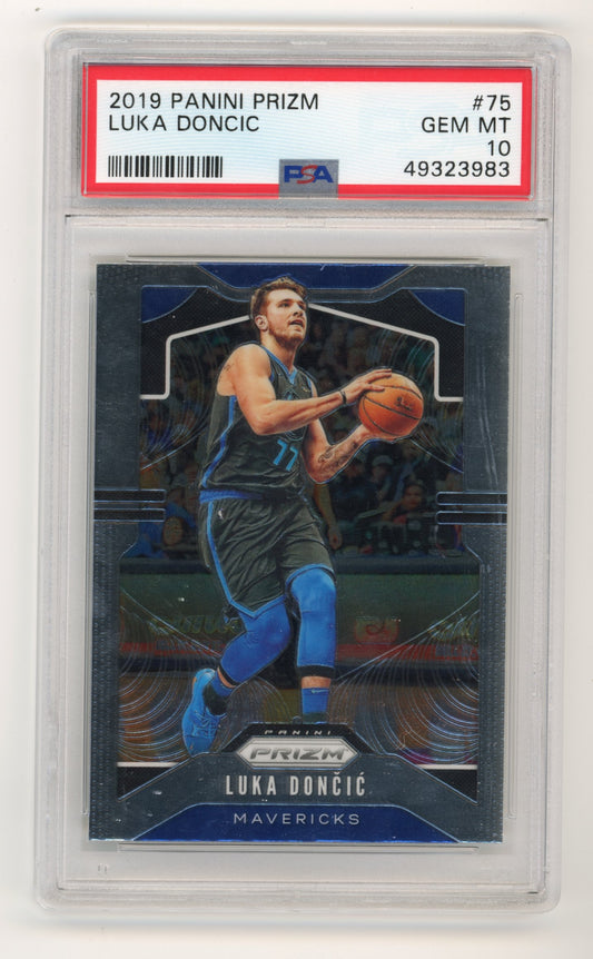 2019 Panini Prizm Luka Doncic #75 PSA 10 Dallas Mavericks