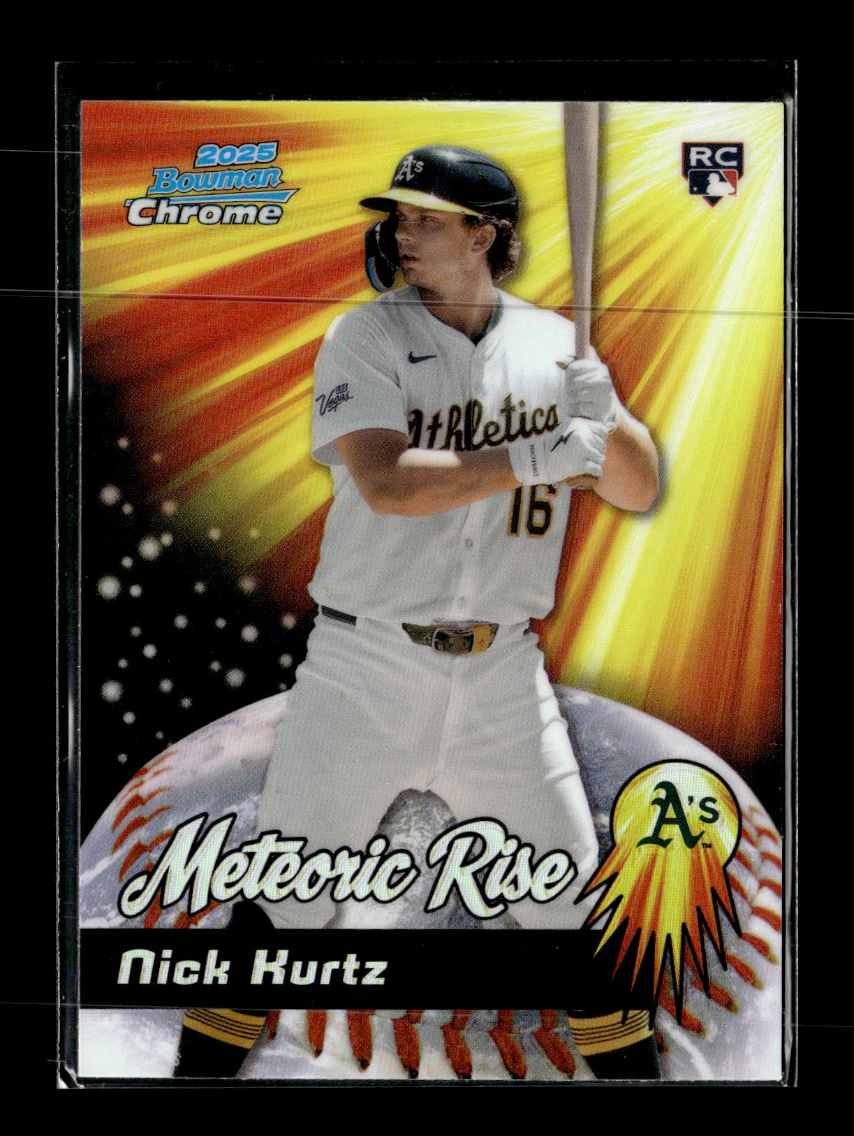 2025 Bowman Chrome Nick Kurtz #MR-7 Meteoric Rise Athletics