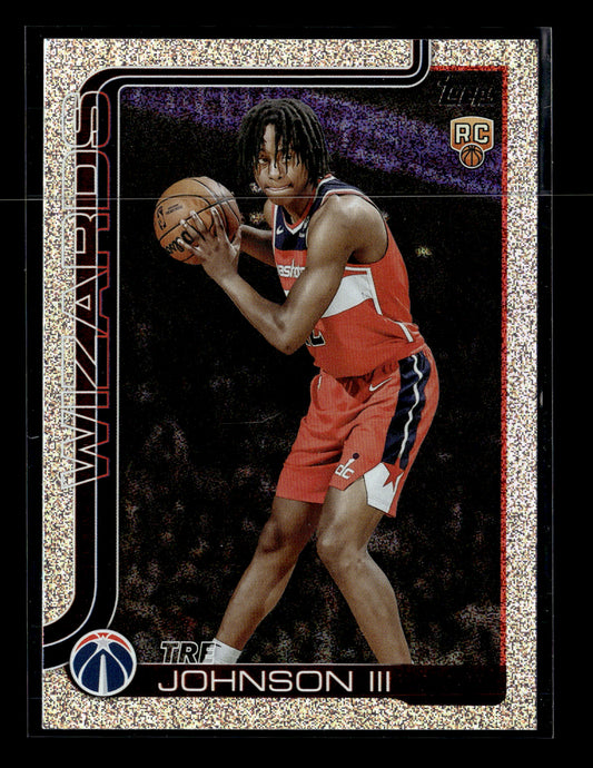 2025-26 Topps #206 Tre Johnson III Rainbow Foilboard Rookie Washington Wizards