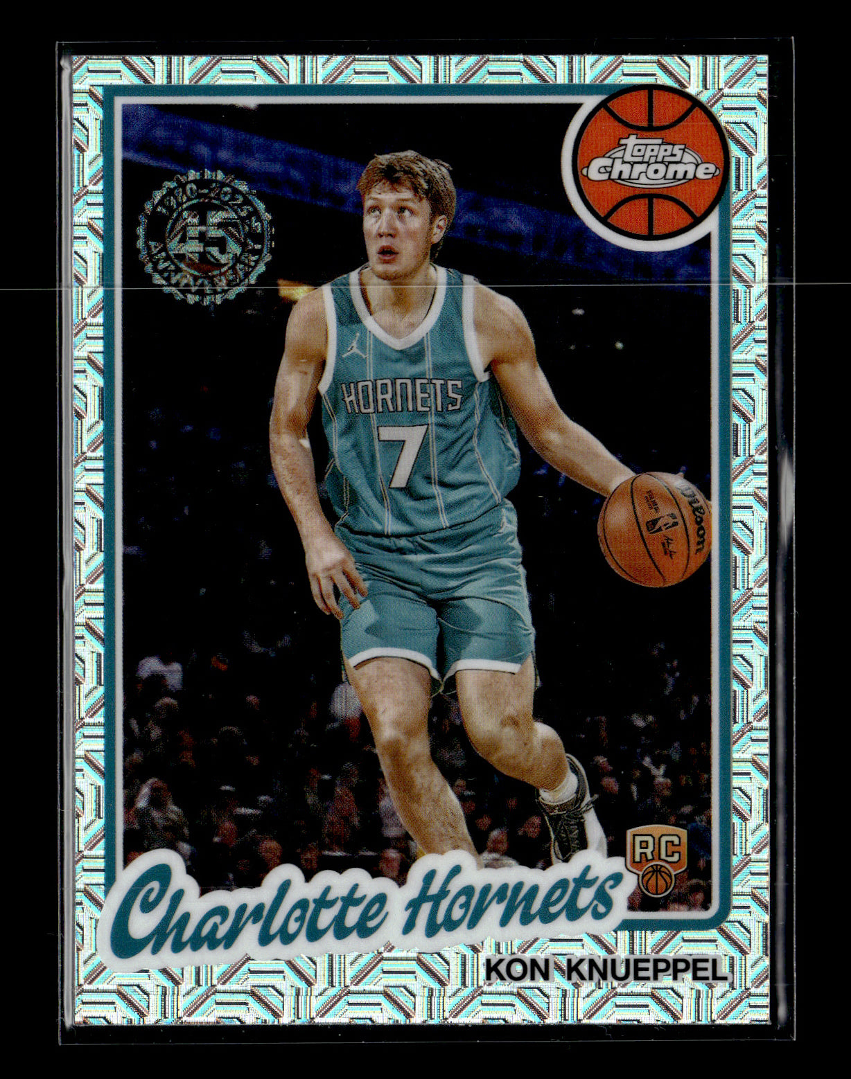 2025-26 Topps #TC-KK Kon Knueppel 1980-81 Topps Chrome Basketball Charlotte Hornets