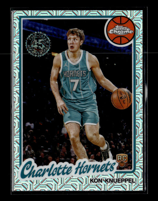2025-26 Topps #TC-KK Kon Knueppel 1980-81 Topps Chrome Basketball Charlotte Hornets