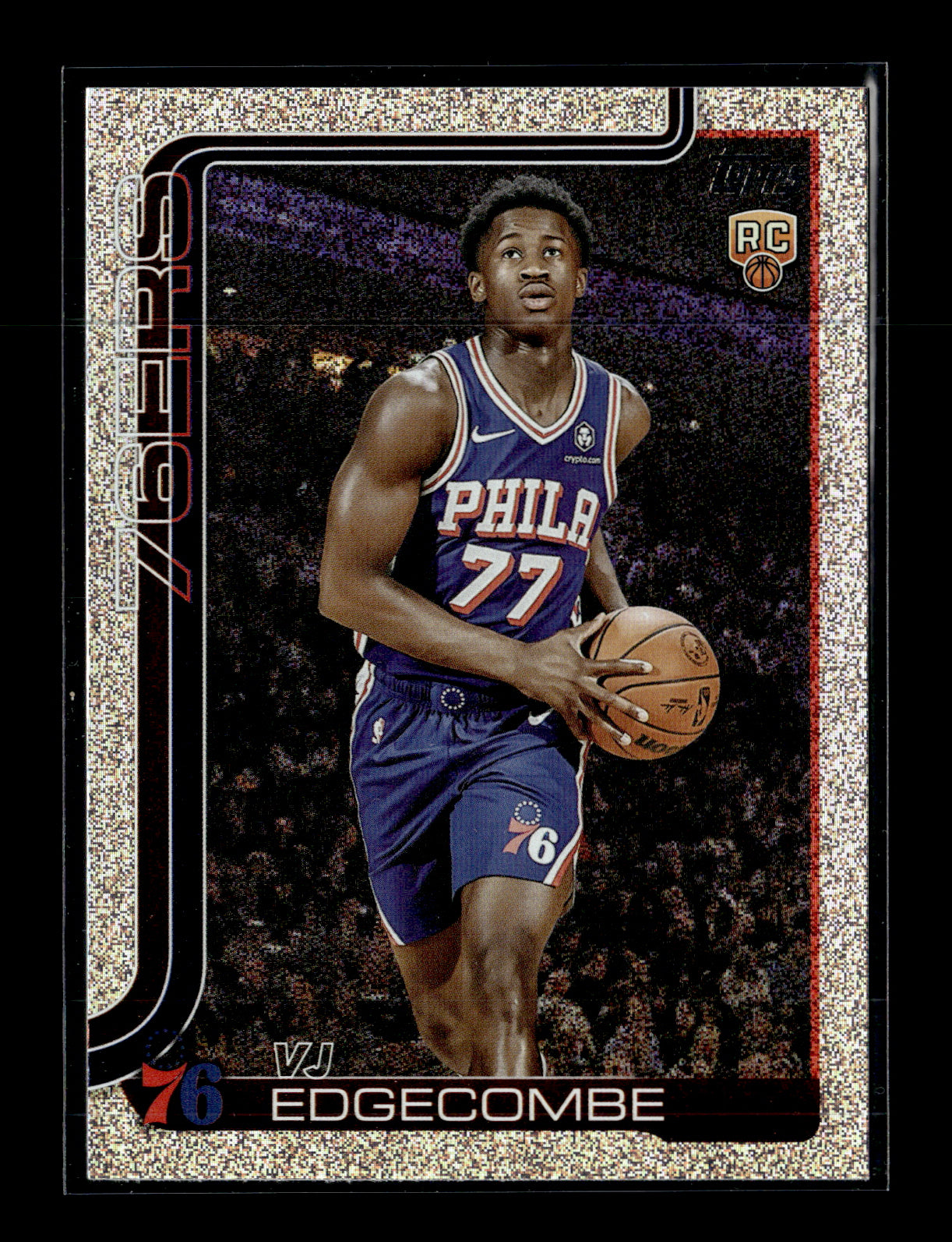 2025-26 Topps #203 VJ Edgecombe Rainbow Foilboard Rookie Philadelphia 76ers