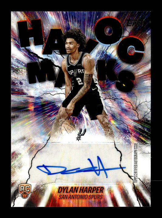 2025-26 Topps #HM-DH Dylan Harper Havoc Marks San Antonio Spurs