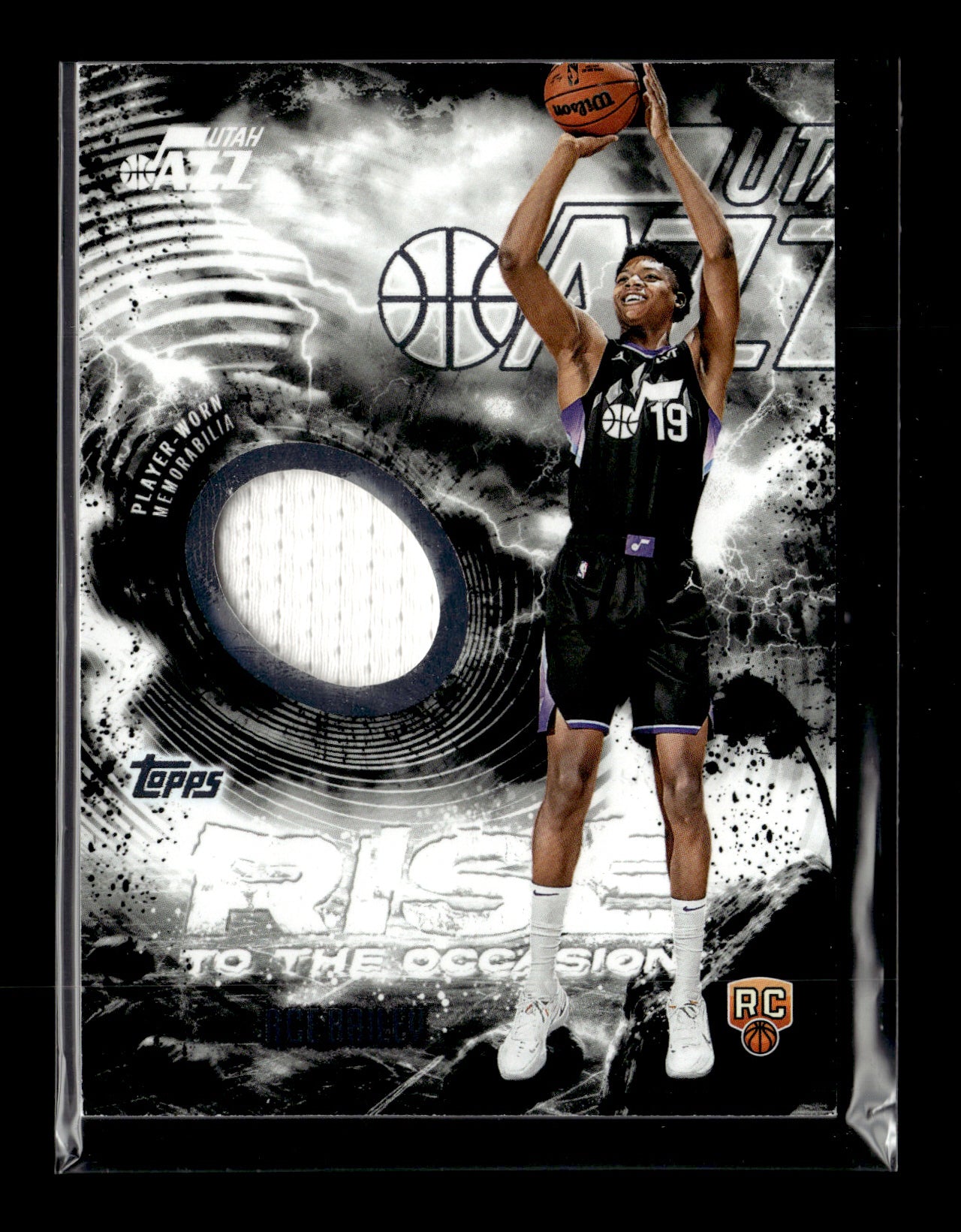 2025-26 Topps #RTO-AB Ace Bailey Rise to the Occasion Relics Utah Jazz