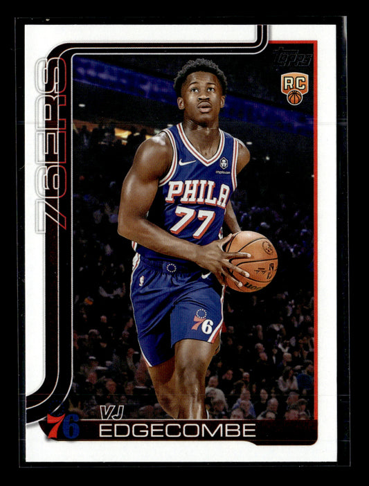2025-26 Topps #203 VJ Edgecombe Rookie Philadelphia 76ers