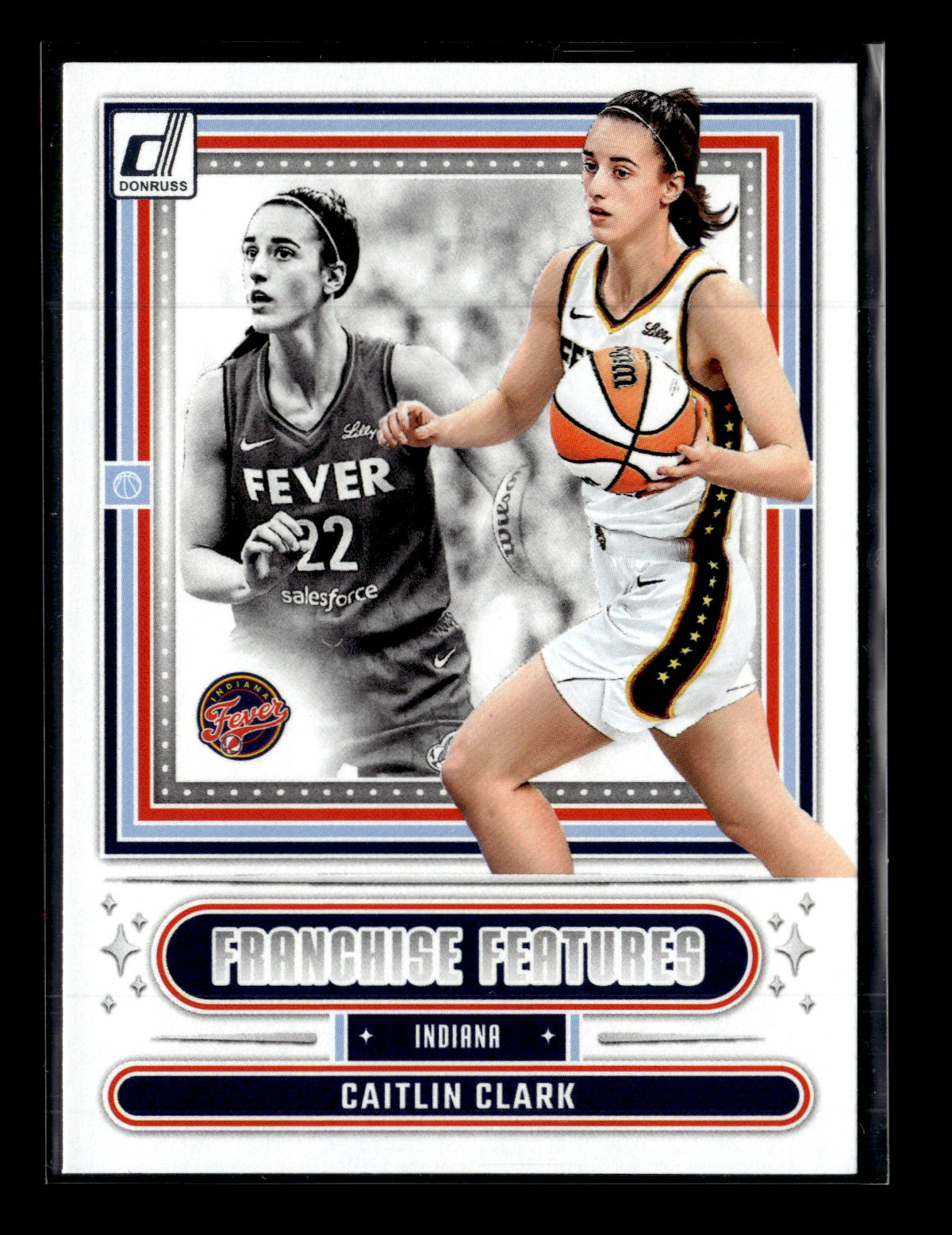 2025 Donruss WNBA Caitlin Clark #13 Franchise Features Indiana Fever
