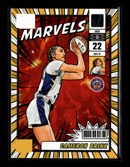 2025 Donruss WNBA Cameron Brink #9 Net Marvels Los Angeles Sparks