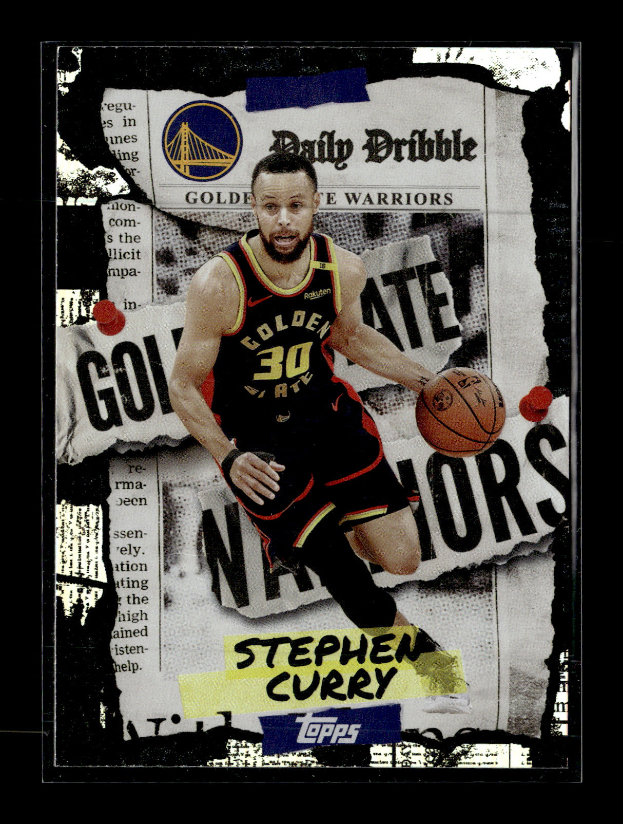 2025-26 Topps Stephen Curry #DD-6 The Daily Dribble Golden State Warriors
