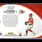 2021 Panini Playoff Patrick Mahomes II #BTN-PMA Behind the Numbers Blue Kansas City Chiefs
