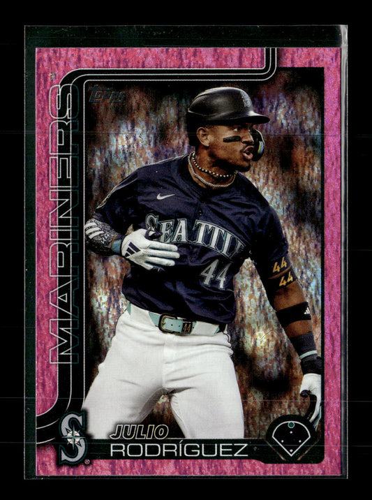 2025 Topps Julio Rodríguez #266 Pink Holo Foil Seattle Mariners