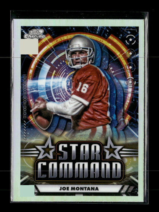 2024 Topps Chrome Cosmic Joe Montana #SC-22 Star Command San Francisco 49ers