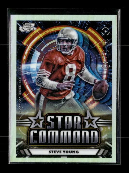 2024 Topps Chrome Cosmic Steve Young #SC-23 Star Command San Francisco 49ers