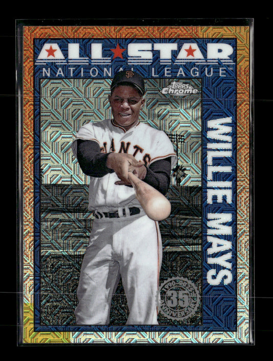 2025 Topps Willie Mays #90ASC-30 1990 Topps Baseball 35th Anniversary Chrome All-Stars San Francisco Giants