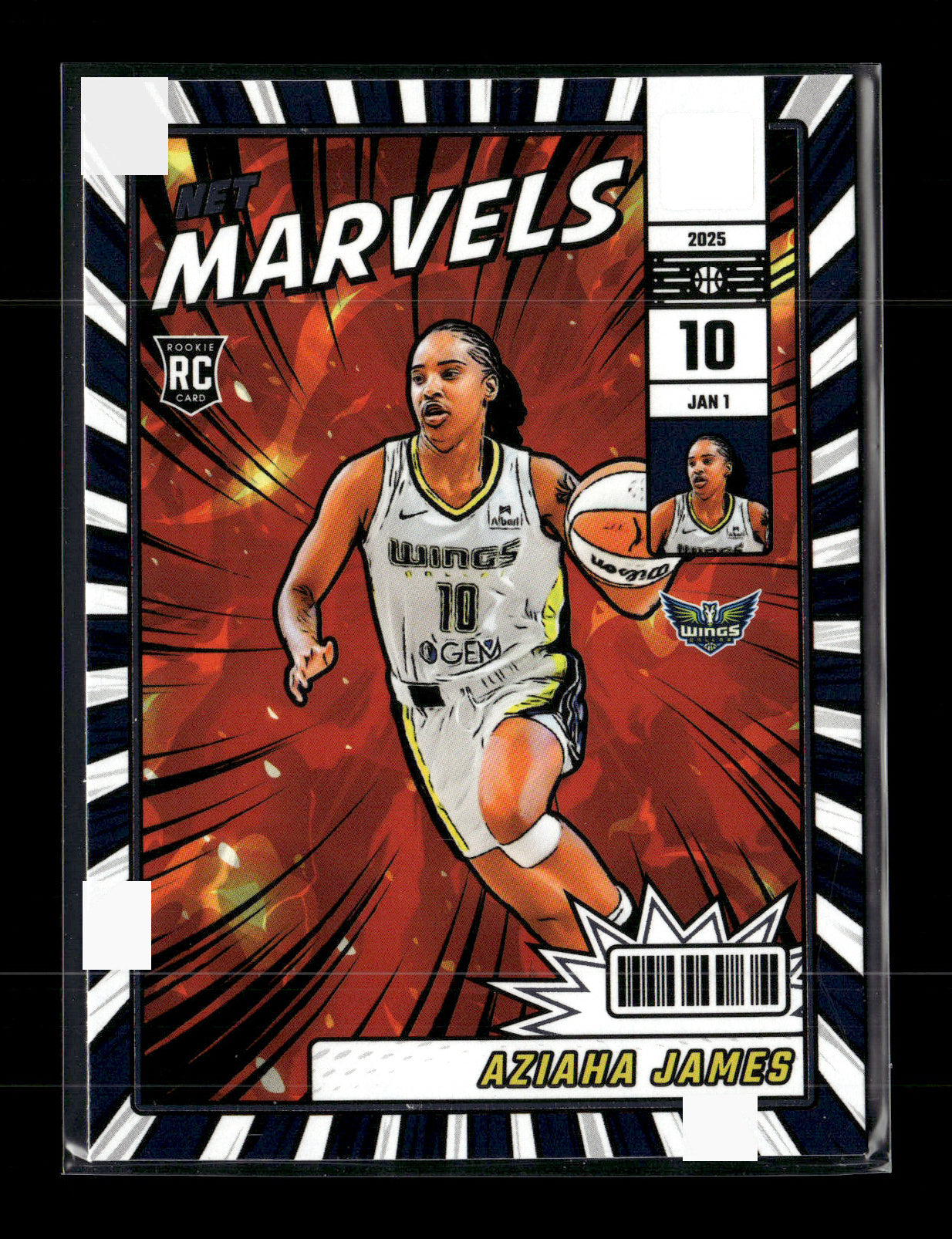2025 Donruss WNBA Aziaha James #18 Net Marvels Dallas Wings