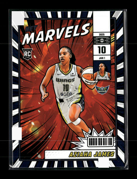 2025 Donruss WNBA Aziaha James #18 Net Marvels Dallas Wings