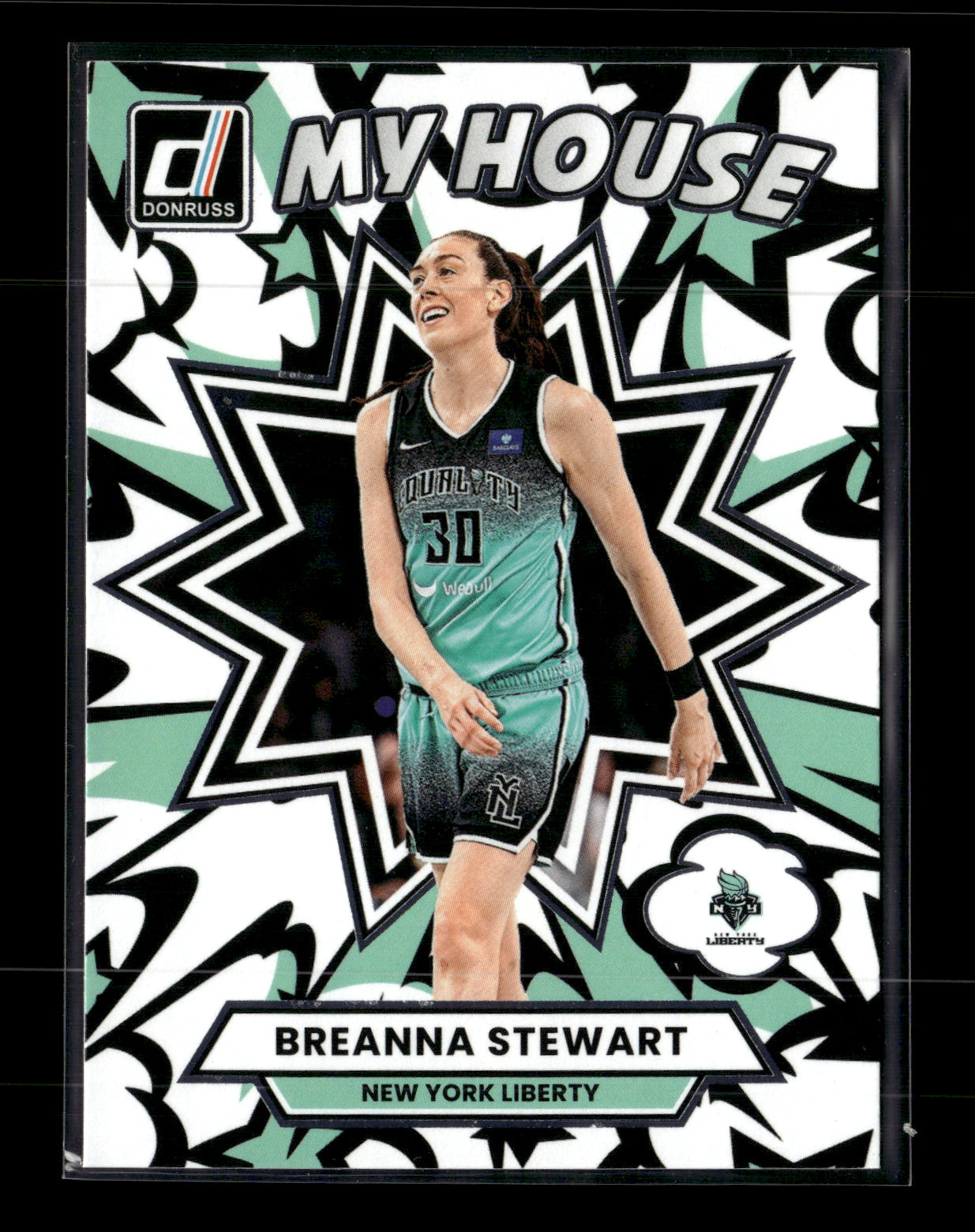 2025 Donruss WNBA Breanna Stewart #8 My House New York Liberty