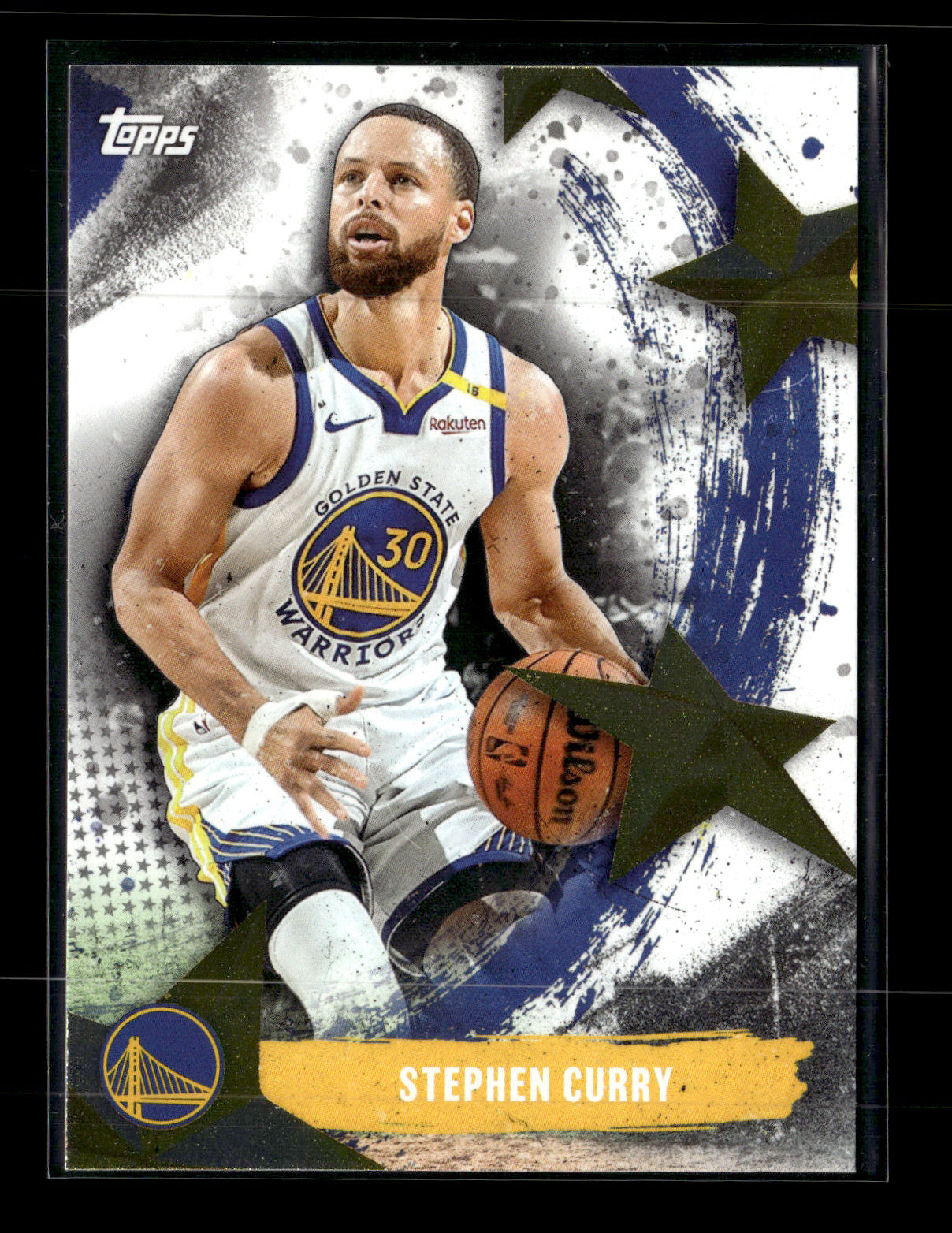 2025-26 Topps Stephen Curry #SA-5 Stars of the NBA Rainbow Foilboard Golden State Warriors