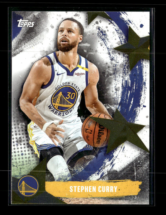 2025-26 Topps Stephen Curry #SA-5 Stars of the NBA Rainbow Foilboard Golden State Warriors