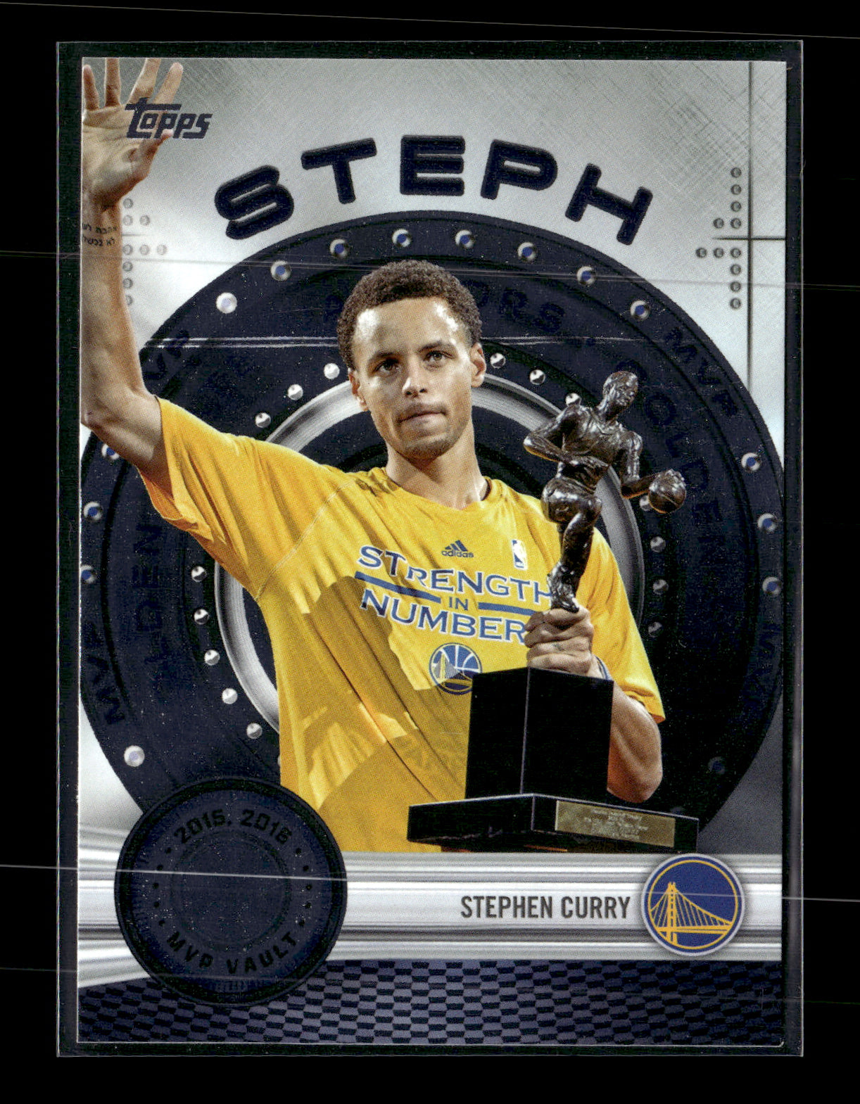 2025-26 Topps Stephen Curry #MVP-6 MVP Vault Rainbow Foilboard Golden State Warriors