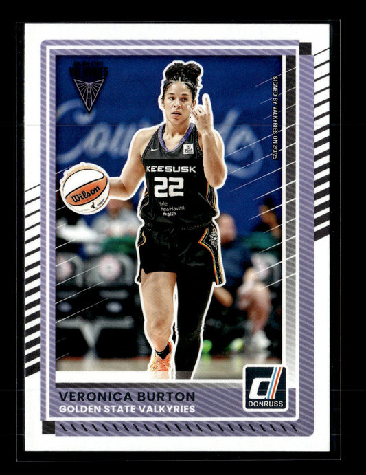 2025 Donruss WNBA Veronica Burton #21 Holo Golden State Valkyries