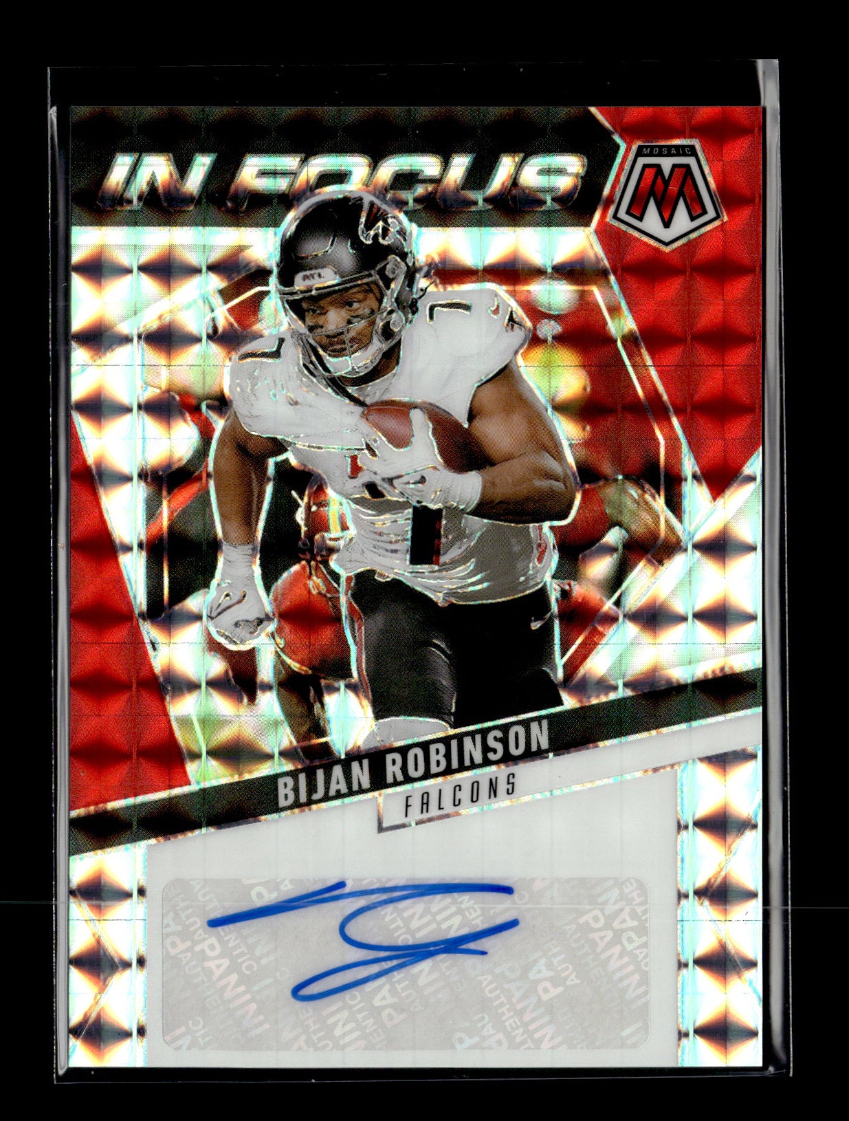 2025 Panini Mosaic Bijan Robinson #IFS-BRN In Focus Signatures Atlanta Falcons